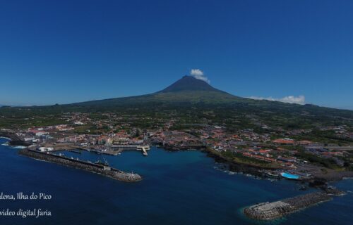 Vila da Madalena Ilha do Pico, Vista aérea com Drone