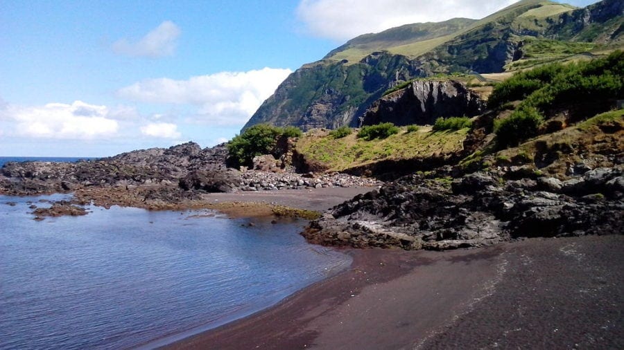 Praia da Areia ou Portinho da Areia, Ilha do Corvo - Açores