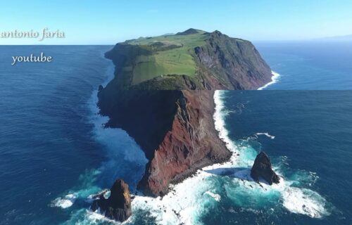 Imagens aéreas da Ilha de São Jorge