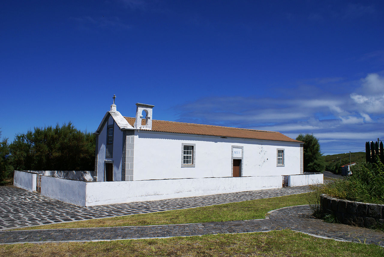 Ermida de Nossa Senhora das Vitórias, vista lateral, Vitória, Santa Cruz da Graciosa, ilha Graciosa, Açores, Portugal