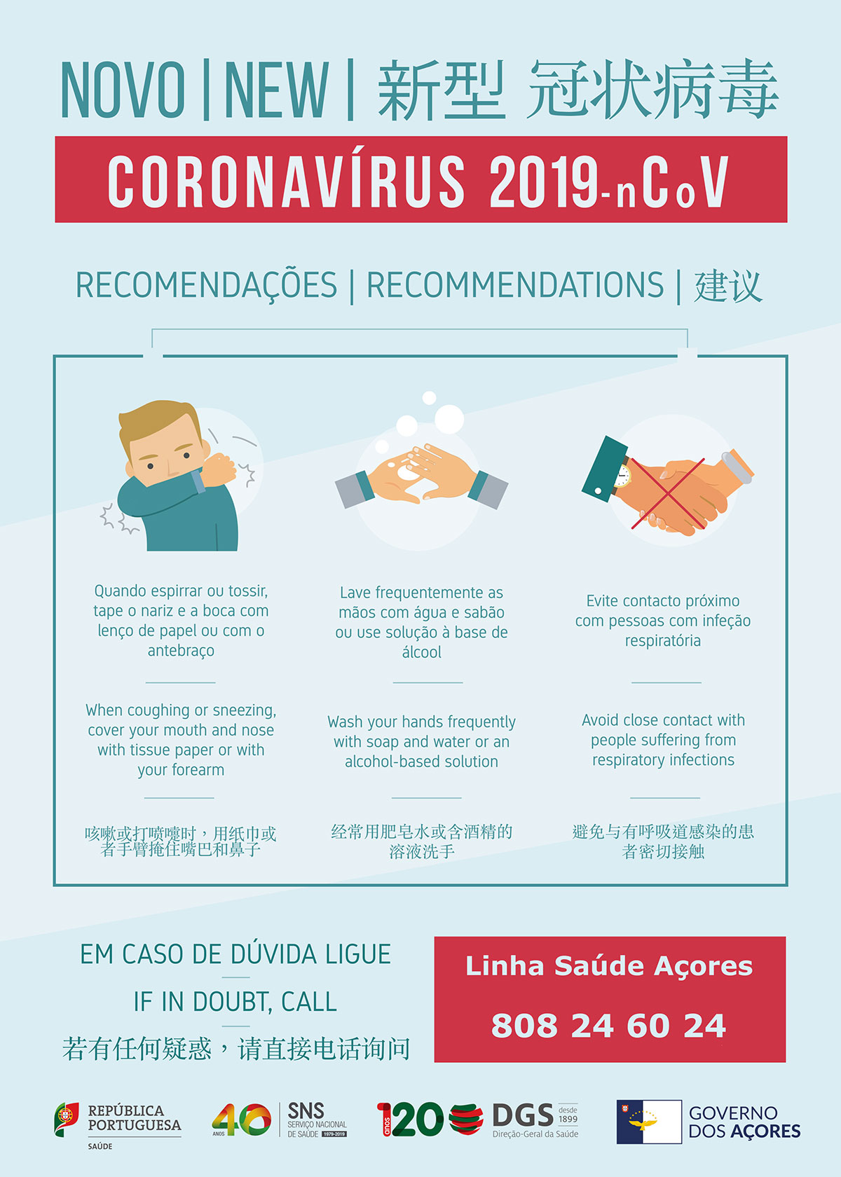 COVID-19 / Corona Virus Açores - Recomendações